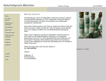 Tablet Screenshot of heilpraktikerhaus-muenchen.de